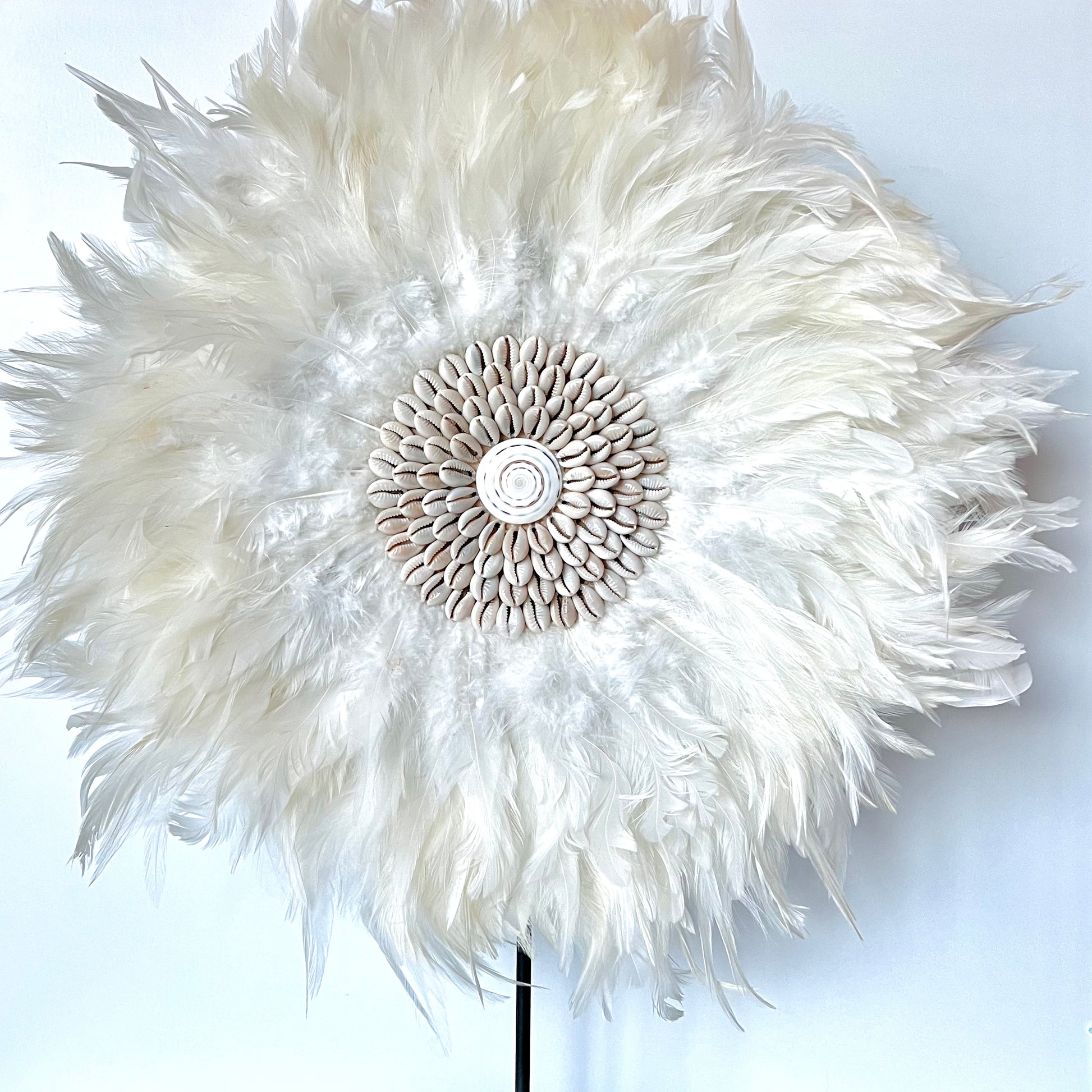 The Standing White Feathers Decor against a white background - The Offbeat Co.